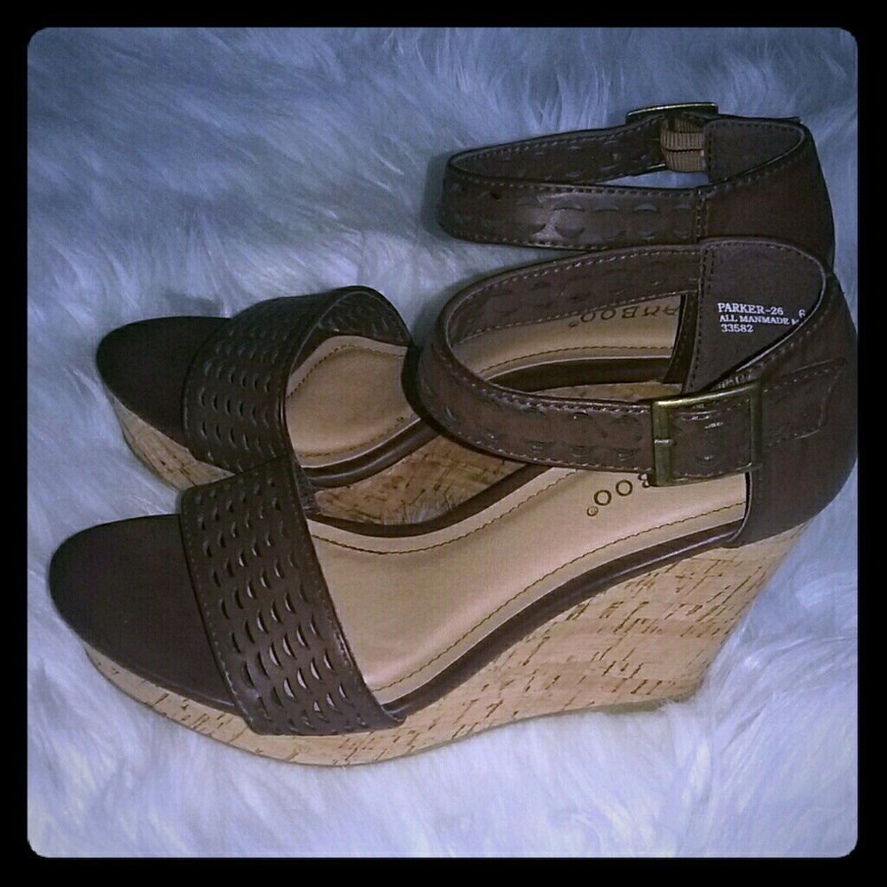 Bamboo Brown Wedges